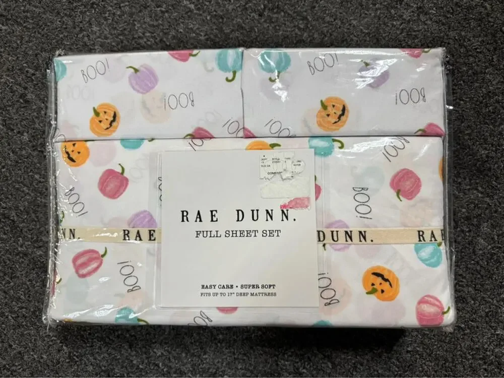 New Rae Dunn Halloween Full Sheet Set